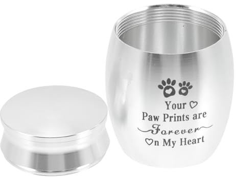 TOYANDONA Urne Funéraire pour Animaux Boîte Cendrier Commémorative pour Cendres de Chat Chien et Oiseau Urne Souvenir pour Crémation de