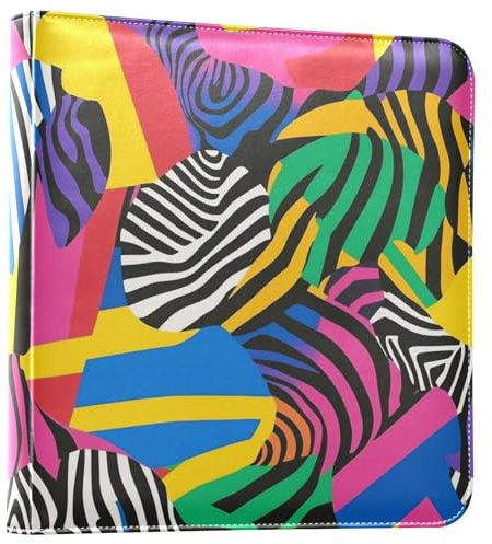 Álbum de fotos decorativo colorido de arte geométrico, álbum de fotos autoadhesivo, álbum de fotos de 4 x 6, 6 x 8 para tarjetas de fotos