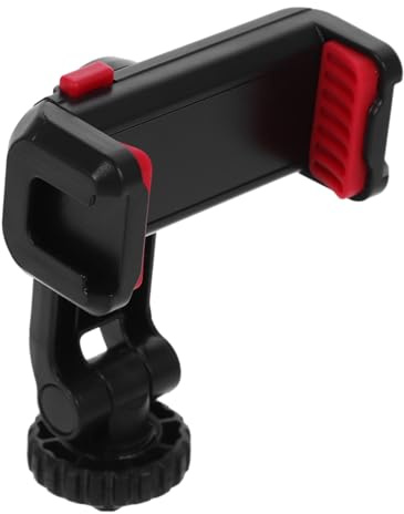 ROMISBABA Rotation Phone Tripod Mount Clamp Camera Hot Shoe Phone Holder Clip for Stable Photography and Videography Compatible with Smartphones and Tripods