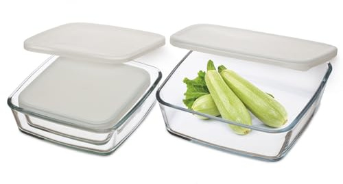 3-teiliges Aufbewahrungsgeschirr-Set mit Kunststoffdeckel