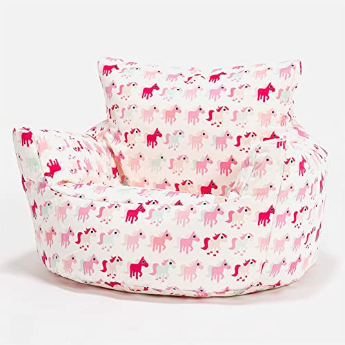 Lounge Pug Klein Kindersessel Sitzsack für 1-3 Jahren, Kleines Pony, Mini-Sessel Kinderstuhl Kuschelsessel, Kindermöbel für Kinderzimmer