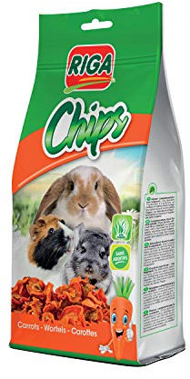 Riga Chips Karotten Leckerli für Nagetiere, 50 g