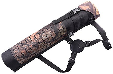Waterproof Arrow Holder Cylindrical Arrow Pack Black Camo Back Quivers Tube Hip Quiver Portable Camo Tactical Archery Shoulder Bag