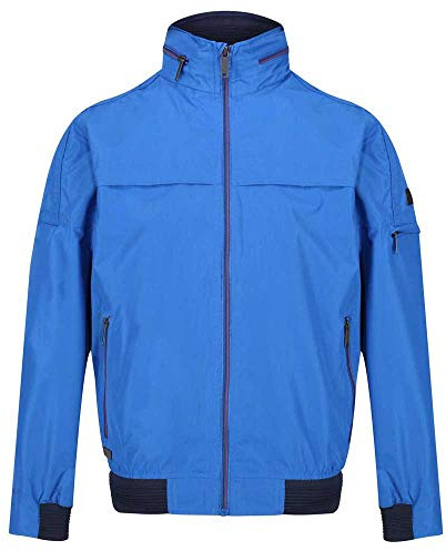 Regatta Montel' andningsbar lätt bomber med dolda huvjackor vattentätt skal Nautical Blue 3XL