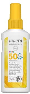 LAVERA Lotion Solaire Sensitive KIDS SPF50 • Soins Solaires • Lotion Solaire Kids • SPF 50 • Cosmétiques Naturels • vegan • certifié • 100ml 110615