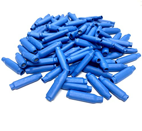 Low Voltage Wire B Connectors Wet Filled Silicone Crimp Bean Type Cable Splice Fits for Telephone Alarm Networking System,1000 PCS (Blue)