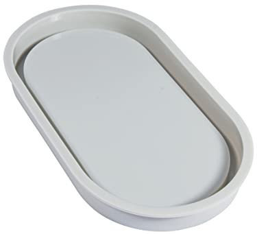 Rayher Molde silicona ovalado, 17,8x9,5x1,6 cm, bandeja decoración y manualidades, 36126000