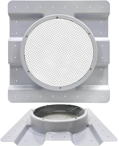 AdaptAIR® Roof Vent for 12-inch Whirlybird Turbine, Shipping Container Roof Vent Adapter, Corrugated for Conex Container, Prevents Condensation & Overheating, Fits Any 12-Inch Whirlybird Turbine