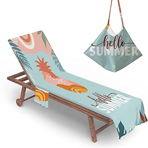 Fundas de Sillas de Playa, Portátiles Cubierta de Silla de Playa con Bolsillo Microfibra Fundas de Toallas de Tumbonas para Muebles al Aire Libre para Salón del Sol Piscina (Color : #70, Size : 73x2