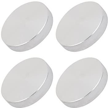 METALLIXITY Solido Alluminio Disco (M10x40mmx8mm) 4pz, Vetro Tavolo Top Adattatore Alluminio Cerchio Disco - per Tè Bar, e Altro Vetro Mobili Accessori