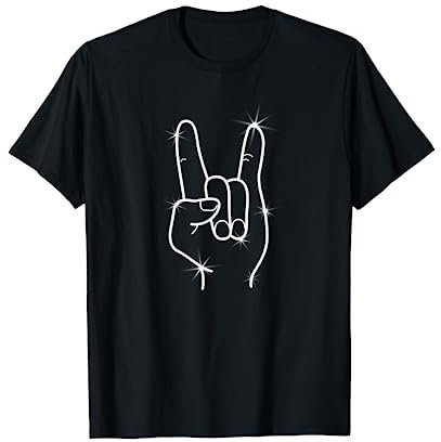Devil Horns French fries fork Women Men T-Shirt