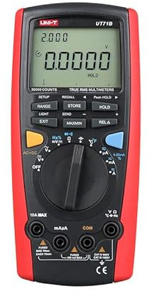 UNI-T Uni-trend Multimeter clamp meter UT71A/UT71B/UT71C/UT71D/UT71E Middle Size Intelligent Digital Multimeter AC/DC Volt Ampere Ohm Capacitance Temperature test Meter(UT71B)