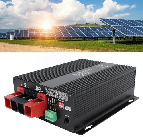MPPT-Solarladeregler 12 V, Intelligenter Regler für Gel-, AGM- und Lithiumbatterien mit Überladeschutz, Unbemanntes Laden