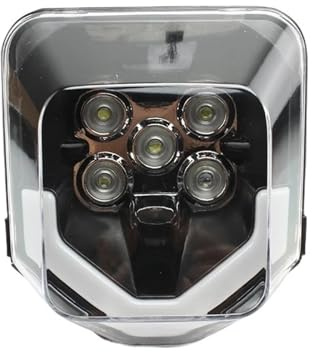 YIJIEBAO Motorrad-Scheinwerferlampe mit LED-Scheinwerfer-Docht, geeignet für Husqvarna TE FE TC FC 125 250 300 350 450 501 701 250i 300i Motorrad-Blinkerlampenschirm