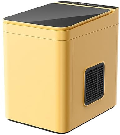 KHZKHC Macchina per Il Ghiaccio da Bancone, Macchine per Ghiaccio Intelligenti, 1 Ora 0,12 Kwh, Dimensioni Cubetti di Ghiaccio Opzionali, Foro di Scarico Incassato, Blocco a 3 Strati Freddo