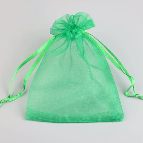 YOGAYE 25 Stück 15 x 20 cm, 17 x 23 cm, 20 x 30 cm, 30 x 40 cm, 35 x 50 cm, Organzabeutel für Schmuckfarben, Schmuckverpackungsbeutel für Hochzeit, Party, Geschenktüten