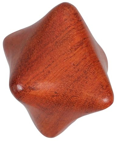 Hexagonale Holzhandmassagebälle für Handübungen und Griffkraft | Braune Holzkugeln, Sicher und Zuverlässig, Angenehmer Griff, für Büro und Zuhause