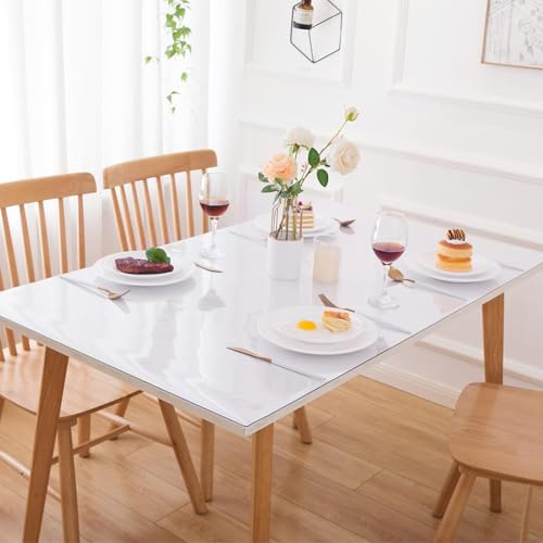Schreibtischunterlage Transparent versch Größen, Haushalt PVC Transparent Tischdecke, Rutschfeste Schreibunterlage für Büro Zuhause, Abwaschbar Durchsichtige Tischdecke(30cm x 40cm)
