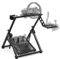 Gazzyt Foldable Racing Wheel Stand Adjustable Sim Racing Cockpit Compatible with Logitech/ Thrustmaster/Fanatec/PXN/Moza R5 R9 G29 G920 G923 T248 T300RS GT T500 Sturdy Gaming Stand,Space-Saving Design