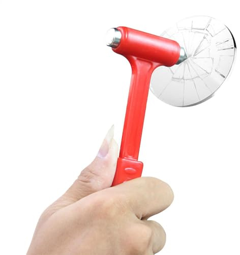 Autofenster Hammer-sure Hammerglas Bruch | 2 In 1 Auto -Breakdown -Werkzeug, Sicherheitschneider, Fensterperforationstool, Portbase -Autozubehör -Innenraum
