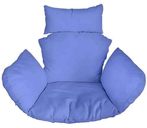 Ferocity Suspendu Hamac Chaise Coussins XXL, Imperméable Siège de Chaise Rembourrage pour Patio Jardin, Balançoire Panier Suspendu Coussin de Siege, Palm [114]