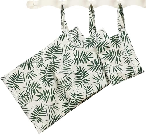 Feuchttasche – Windeltasche aus wasserdichtem Stoff mit Reißverschluss | leicht, wiederverwendbar für Essentials, Bademode und Kleidung | Reisen, Schwimmbad, Reisen, praktisch, Reise