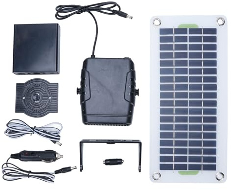 Kit riscaldatore a serra del pannello solare Wohpnle, riscaldatore spaziale portatile da 30 W Monocristalline Silicon Pannello Space Pannello per la casa per animali domestici