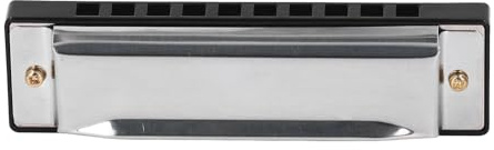 Aleación de aluminio de armónica diatónica 10 hoyo c llave de órgano portátil de órgano de plata