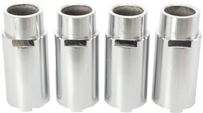 Mreryyse 4Pcs Auto Hebebühne Erhöhungssäule, 50x130 mm Erhöhungssäule | Stabile Unterstützung Fußpolster Hebepads aus legiertem Stahl für Autohebebühne Fahrzeugwartung Autolifte