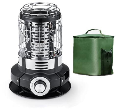 Propane Heater, Portable Camping Stove for Indoor Use, Emergency Heaters for Outdoor Cooking, Adjustable Butane Burners for RV or Tent, Small Gas Burner Space Heater with Handle