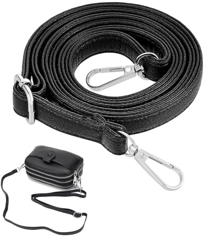 Schulterriemen Für Taschen,Lederriemen Tasche schwarz,Lederriemen Für Taschen,Schultergurt Für Taschen,Taschenriemen,Tragegurt Tasche Für Brieftaschen Umhängetaschen Taschengurt