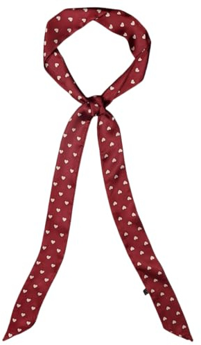 GIMIRO dam satinbälte 5 cm x 195 cm band imitation silke lång halsduk klänning linning hatt tillbehör, Mörkröd Jz-h03, 5cm*195cm