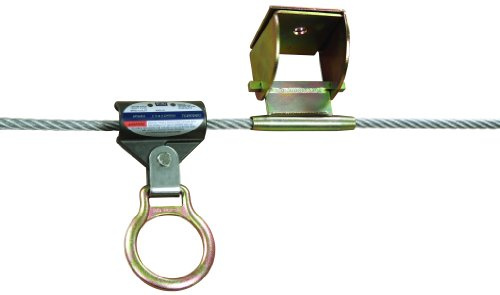 3M DBI-SALA Sayfline 7603080 Permanent Horizontal System 80-Feet Multi-Span Galvanized Cable with 2 Intermediate Brackets, Tensioner, Mounting Hardware and Zorbit Energy Absorbers