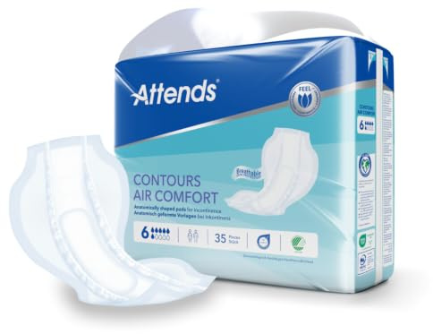 Attends Contours Air Comfort 6, Vorlagen bei starker Inkontinenz, 4x35 St
