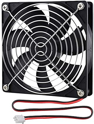 GDSTIME 5V 120mm Computer Fan 2PIN 120mm x 25mm Brushless Cooling Fan | 12025 1500RPM 56.7CFM High Airflow for Game Console, Router, Projector