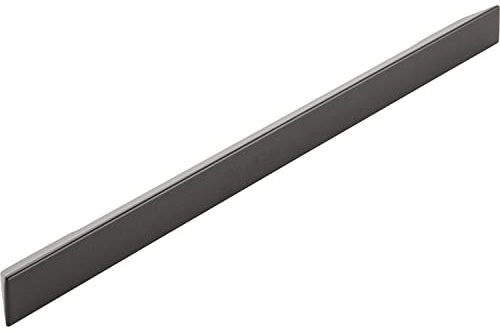 MITAL Griff Mogan LA 256/288/320mm - Griffleiste Breite 350mm - Designer Möbelgriff, Zinkdruckguss anthrazit