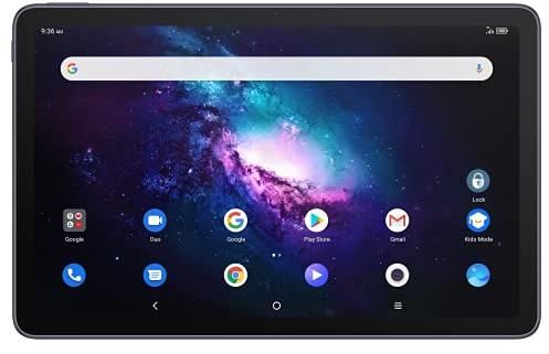TCL 10 TABMAX 4G - Tablet de 10.36 FHD, Octa-Core, 4GB de RAM, Memoria de 64GB Ampliable a 256GB por MicroSD, 8000 mAh de Batería, Android 10, Gris [Versión ES/PT]
