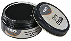 TRG The One Schutzcreme auf Wachsbasis für Lederschuhe | Schuhcreme für Leder und Kunstleder | pflegt, verleiht Glanz und erhält die Farbe | Schuhcreme # 133 Dunkelgrün, 50 ml