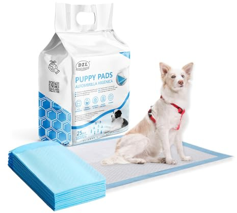 Lot de 25 lingettes jetables pour chiens et chats 60 x 60 cm