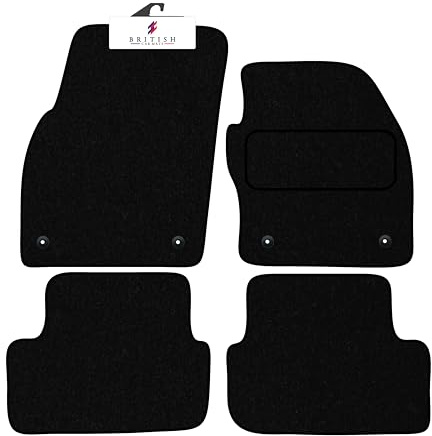 BCM Car Mats - Compatible with VW Polo 2018-Onwards - Carpet - Fully Tailored Floor Mat - Anti-Slip Granulated Backing - Black Trimming - 4 Piece Non-Slip