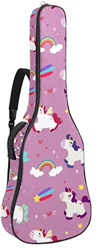 Akustikgitarrentasche Wasserdicht Gitarre Rucksack Dicke Weich Gepolstert Weiß Wassermelone Konzertgitarre Tasche, Farbe9, 42.9x16.9x4.7 in, Taschen-Organizer