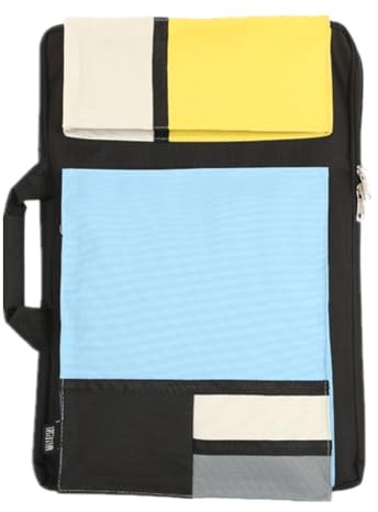 SJTJSPX Borsa da disegno A2/A3 Custodia a portafoglio Artista, borsa da trasporto per tavolo da disegno impermeabile, borsa di immagazzinaggio in tela portatile borsa da schizzo pittura tote