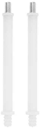 Ricambio Scopino Wc in Plastica Bianco 2 Pezzi, Manico | Adatto per Bagno e Casa, Accesso Facile alle Zone del Wc, Installazione Semplice e Pulizia Accurata