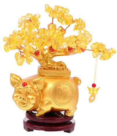 Feng Shui Geldbaum aus Kristall, 1 Stück, Kunstharz, Tischdekoration