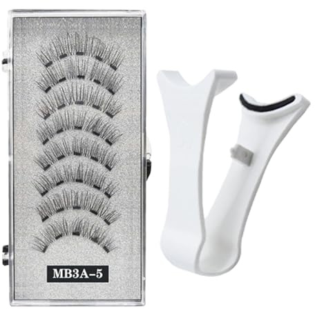 Shannan Magnetische Wimpern-Set,Wiederverwendbare Doppelte Magnetische Wimpern Ohne Eyeliner, 3d Effect Magnetic Eyelashes Natural Look, Reusable Soft Magnetic Lashes No Glue Or Eyeliner Needed