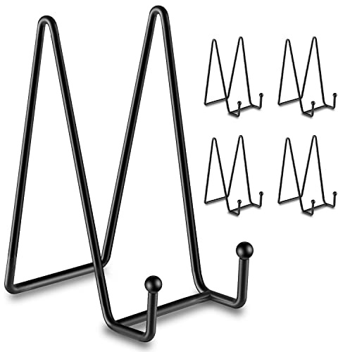 Hoewina 5 Pack 8 Inch Plate Stands for Display, Plate Holder Display Stand