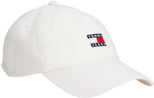 Tommy Jeans Herren Cap Heritage Core mit Logo, Elfenbein (Ancient White), Einheitsgröße