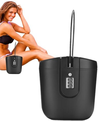 Boîte à cadenas de plage portable, étanche, portable, avec code combiné, 2 l, grande capacité de voyage, coffre-fort