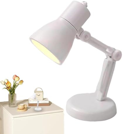 LED Desk Lamp - Battery Powered Tiny Reading Light | Eye-Caring Touch Table Lamp | Student Reading Bedside Night Light | Portable Home Desktop Decoration for Living Room | Bedroom and Study