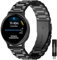 Gittos 20mm Metall Armband für Garmin Vivoactive 5/3, Vivomove 3/HR/Style/Luxe, Garmin Forerunner 55/165/245/645 Music/Venu Sq 2 20mm Uhrenarmband für Damen Herren